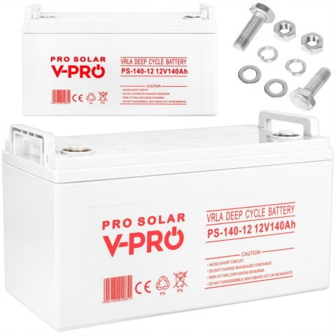 AKUMULATOR DEEP CYCLE VOLT POLSKA VPRO 140AH UPS INWERTER FALOWNIK SOLAR