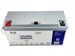 AKUMULATOR LIFEPO4 12,8V 200Ah 200A BMS 2560Wh VOLT POLSKA KAMPER ŁÓDŹ UPS