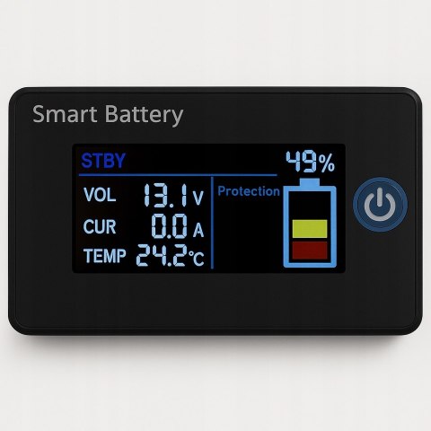 AKUMULATOR LiFePO4 LP12-60 60Ah 12V 60A AZO DIGITAL Z EKRANEM LCD DO ŁODZI