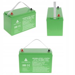 AZO AKUMULATOR LiFePO4 LP12-150 150Ah 12V 150A BMS Bluetooth Mata grzewcza