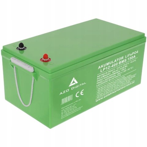 AZO Akumulator LiFePO4 LP12-400 400Ah 12V 150A BMS Bluetooth mata grzewcza