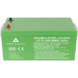 AZO Akumulator LiFePO4 LP12-400 400Ah 12V 150A BMS Bluetooth mata grzewcza