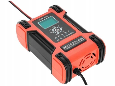 AZO ŁADOWARKA PROSTOWNIK BC-12 12V 12A / 24V 6A WET AGM ŻEL LiFePO4 GEL