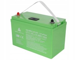 Akumulator LiFePO4 LP12-100 100Ah 12V 100A AZO DIGITAL Z EKRANEM LCD ŁODZI