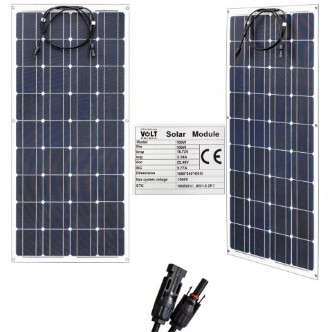 ELASTYCZNY PANEL SOLARNY 100W 18V 12V FOTOWOLTAICZNY VOLT POLSKA FLEX FLEXI