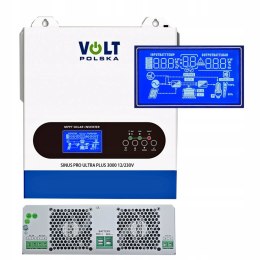 FALOWNIK HYBRYDOWY OFF GRID VOLT POLSKA SINUS 3000VA 1500W 12V MPPT 100A