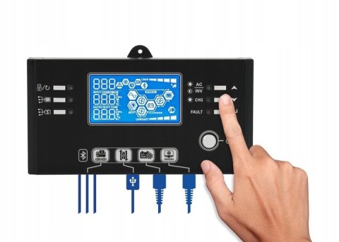 FALOWNIK OFF GRID HYBRYDOWY SOLARNY ESB 10kW 48V AZO DIGITAL PL MPPT 450V
