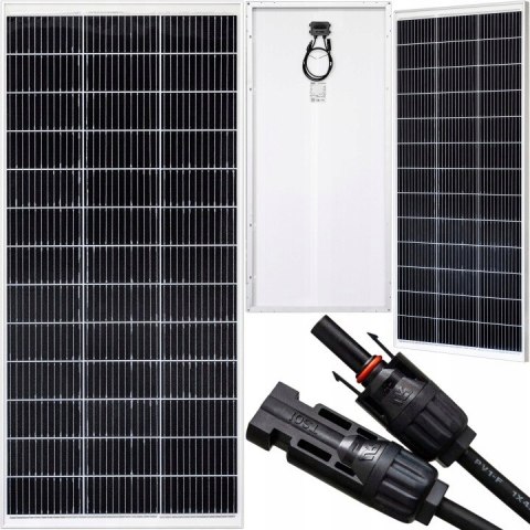 PANEL SOLARNY FOTOWOLTAICZNY MONOKRYSTALICZNY WTYK MC4 BATERIA 12V 220W