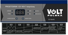 PROSTOWNIK 12V 40A AKUMULATOROWY ŁADOWARKA AGM GEL VRLA LIFEPO4 SMART 7 ST8