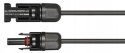 PRZEDŁUŻACZ KABEL SOLARNY 2x5M CZARNY CZERWONY 4MM2 PV MC4 DO PANELA
