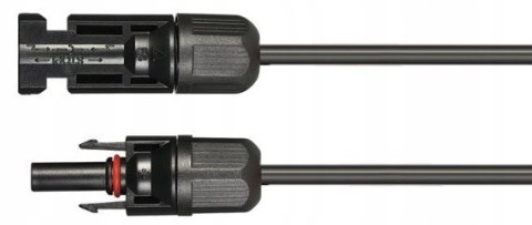 PRZEDŁUŻACZ KABEL SOLARNY 2x5M CZARNY CZERWONY 4MM2 PV MC4 DO PANELA