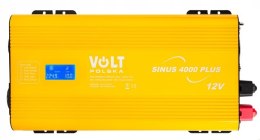 PRZETWORNICA NAPIĘCIA VOLT POLSKA SINUS 4000 DC AC 12V 230V Z PILOTEM LCD