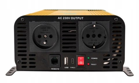 PRZETWORNICA NAPIĘCIA VOLT POLSKA SINUS 4000 DC AC 12V 230V Z PILOTEM LCD