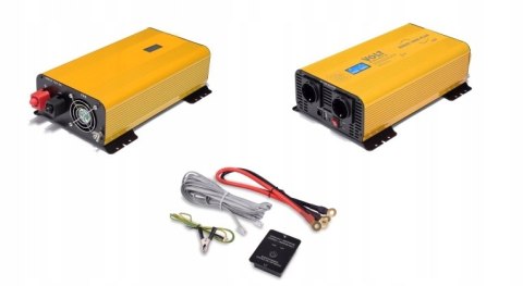 PRZETWORNICA NAPIĘCIA VOLT POLSKA SINUS 4000 DC AC 12V 230V Z PILOTEM LCD