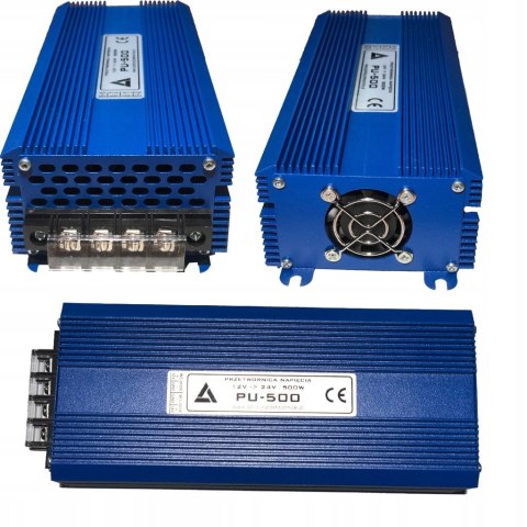 PRZETWORNICA PODWYŻSZAJĄCA NAPIĘCIE Z 12V NA 24V 500W STEP UP AZO DIGITAL