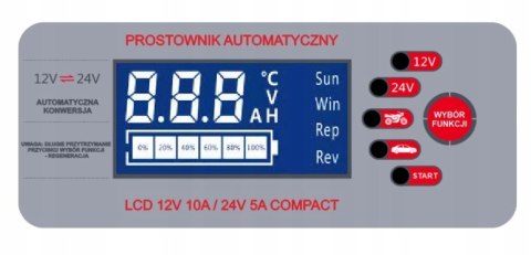Prostownik Volt 6PRLN1210A 5/10 V 12/24 V