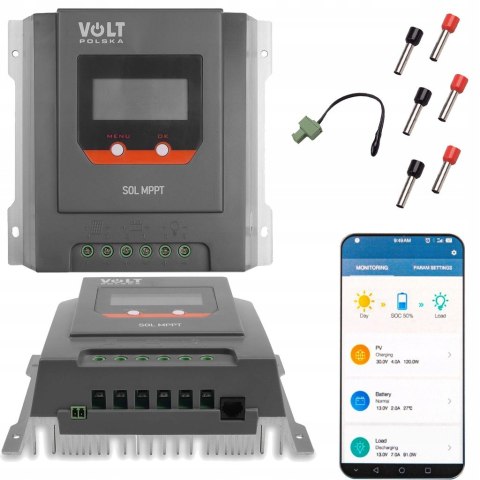 REGULATOR ŁADOWANIA SOLARNY 12V 20A MPPT BLUETOOTH