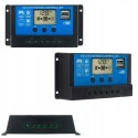 SOLARNY REGULATOR ŁADOWANIA PWM LCD USB 12/24V 10A