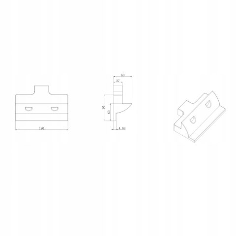 UCHWYTY NAROŻNE MONTAŻOWE DO PANEL SOLARNY KAMPER